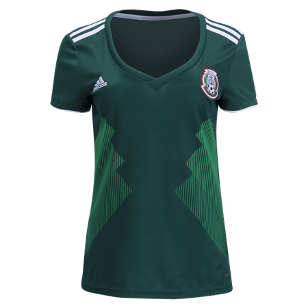 adidas Mexico Women's Home Jersey 2018 - WorldSoccershop.com | WORLDSOCCERSHOP.COM