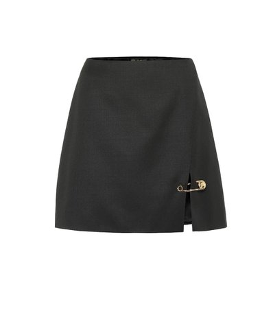 Versace Wool Miniskirt