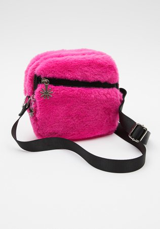 Delia's Fuzzy Crossbody Bag - Pink | Dolls Kill