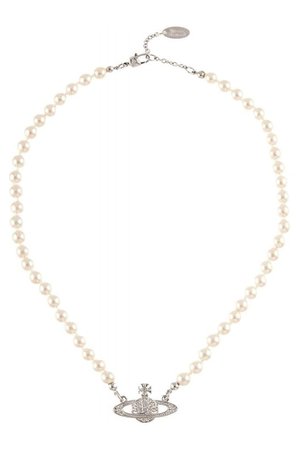 Vivienne Westwood Mini Bas Relief Pearl Necklace