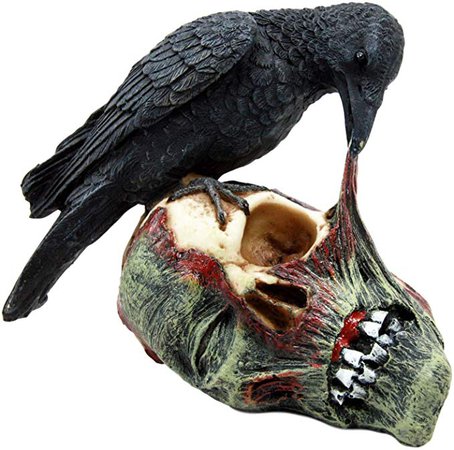 Atlantic Collectibles T Virus Infected Raven Crow Feeding on Zombie Flesh Decorative Figurine 4.25"H: Amazon.ca: Home & Kitchen