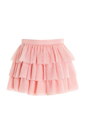 Mateo Ruffled Tulle Mini Skirt By Loveshackfancy | Moda Operandi