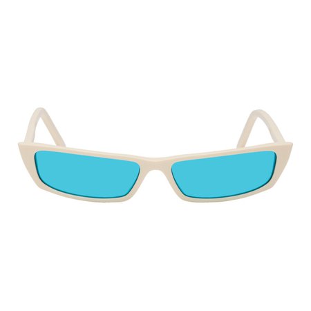 Acne Studios: Off-White Agar Sunglasses | SSENSE Canada
