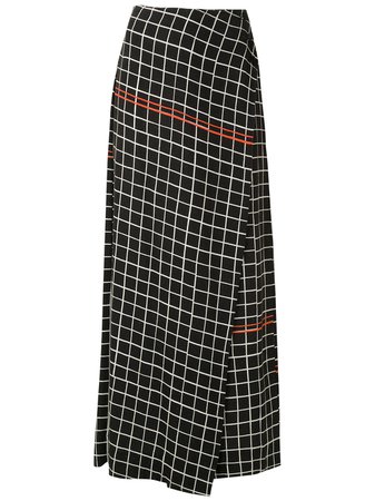 Shop multicolour Osklen check print palazzo pants with Express Delivery - Farfetch