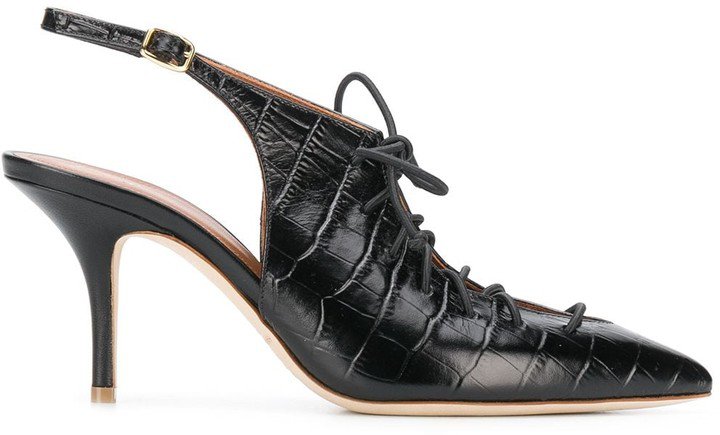 Alessandra 70mm lace-up pumps