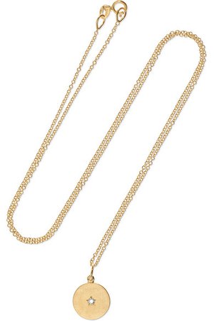 Andrea Fohrman | Full/ New Moon 18-karat gold diamond necklace | NET-A-PORTER.COM