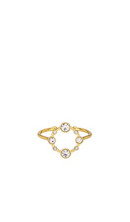 Luv AJ The Bezel Diamond Ring in Gold | REVOLVE