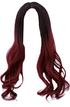 Long Red Ombré Hair