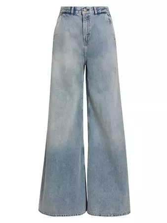 Shop Frame The Extra Wide-Leg Jeans | Saks Fifth Avenue