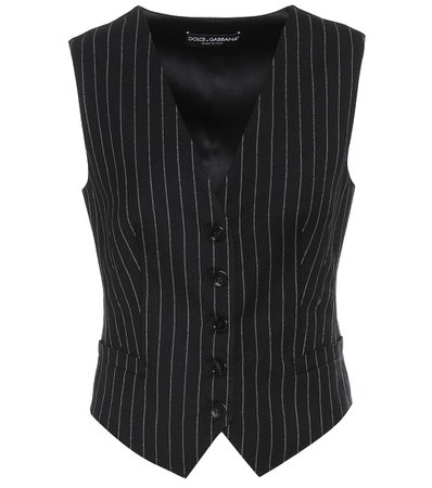 Striped Wool-Blend Vest | Dolce & Gabbana - Mytheresa