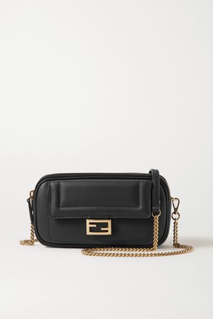 Black Easy 2 Baguette leather shoulder bag | Fendi | NET-A-PORTER