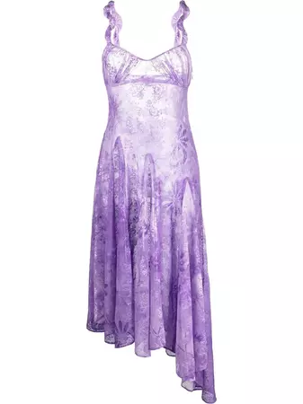 Collina Strada floral-lace Detail Asymmetric Dress - Farfetch