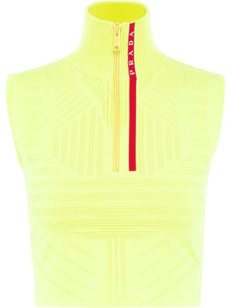 Shop Prada technical sleeveless jumper with Express Delivery - FARFETCH