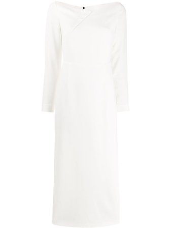 White Roland Mouret Romolo Dress | Farfetch.com