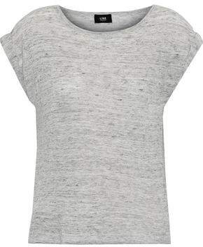 Melange Linen-jersey T-shirt
