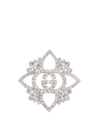 GG crystal-embellished brooch | Gucci | MATCHESFASHION.COM US