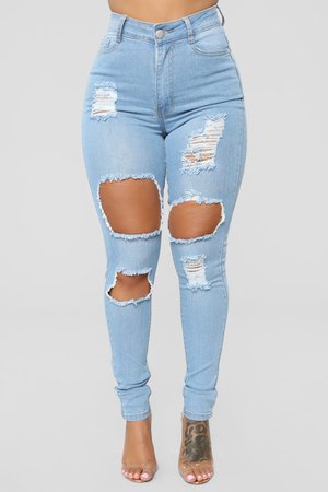 *clipped by @luci-her* Needing Something Jeans - Light Blue Wash – Fashion Nova