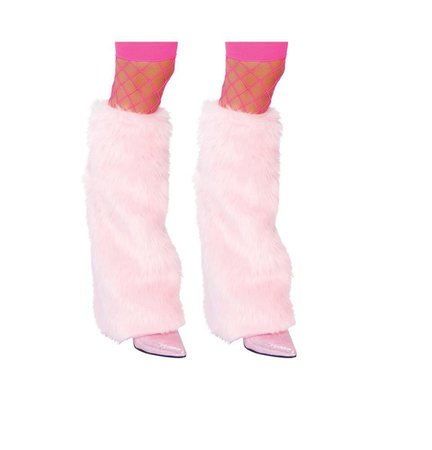 Pink Fluffy Leg Warmers