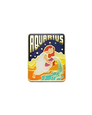 Aquarius Zodiac Pin – Strange Ways