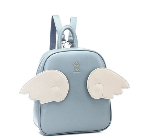 Light Blue Angel Wing Backpack