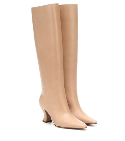Leather Knee-High Boots - Bottega Veneta | Mytheresa