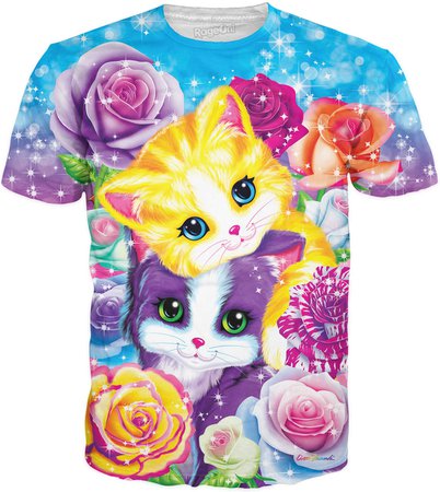 Lisa Frank Kitten Roses T-Shirt