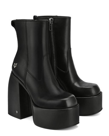 *clipped by @luci-her* Naked Wolfe Jailbreaker Black Leather Boots