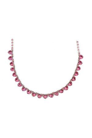 Pink Heart Crystal Necklace – HVN