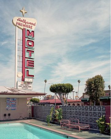 retro motel aesthetic photography