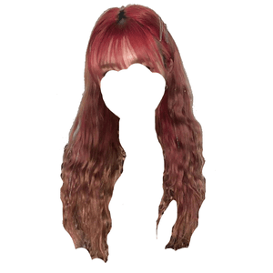 red hair bangs clips png