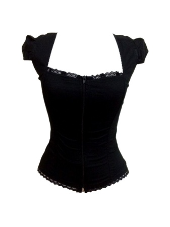 black corset top