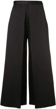 pleated front palazzo pants