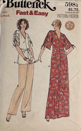 Easy Sewing Pattern for Women's Maxi Dress Pants and Top | Etsy