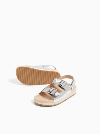 METALLIC SANDALS WITH BUCKLES-View All-SHOES-GIRL | 5 - 14 yrs-KIDS | ZARA United States