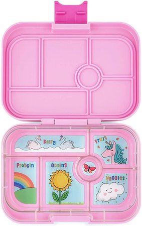 Amazon.com: Yumbox Original Leakproof Bento Lunch Box Container for Kids (Go Green Original): Home & Kitchen