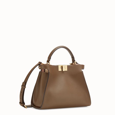 Brown leather bag - PEEKABOO ICONIC ESSENTIALLY | Fendi