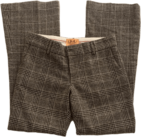 tweed plaid pants