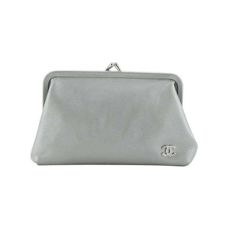 Chanel CC Frame Evening Clutch Lambskin Small For Sale at 1stdibs