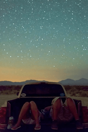 stargazing in pickup