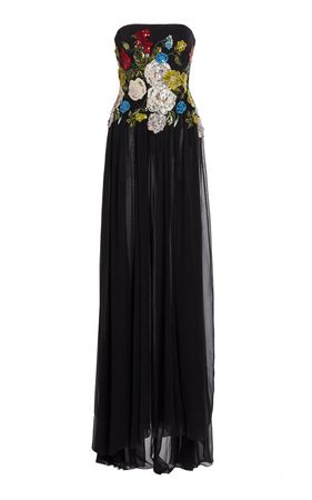 Embroidered And Sequined Tulle Gown By Elie Saab | Moda Operandi