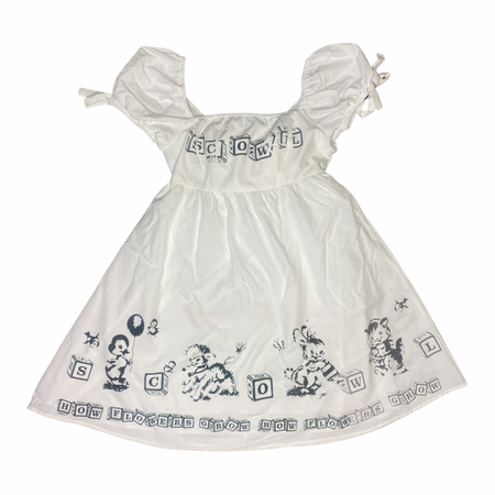 Scowl Babydoll White dress — Havoc