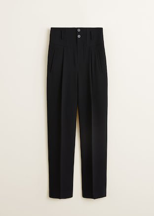 Straight suit trousers - f foStraight Woman | MANGO Indonesia