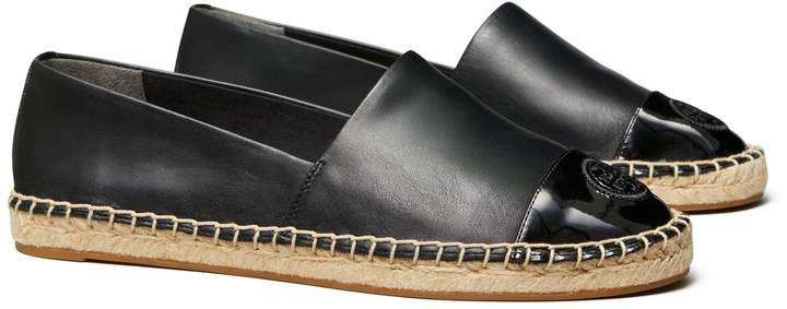Color-Block Mixed-Leather Espadrille