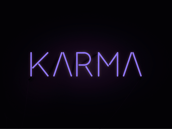 Karma neon gif aesthetic