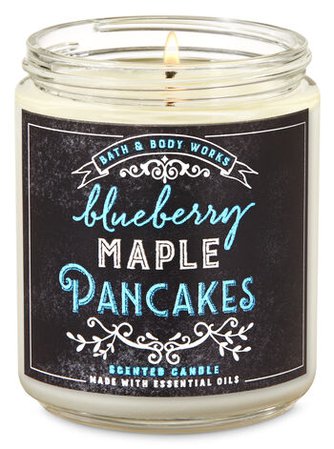 Blueberry Maple Pancakes Single Wick Candle | Bath & Body Works