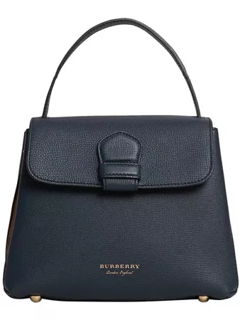 BurberrySmall Grainy Leather and House Check tote bag Small Grainy Leather and House Check tote bag