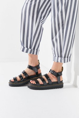 Dr. Martens Blaire Patent Leather Sandal | Urban Outfitters