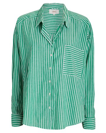 XíRENA Jordy Striped Poplin Shirt | INTERMIX®