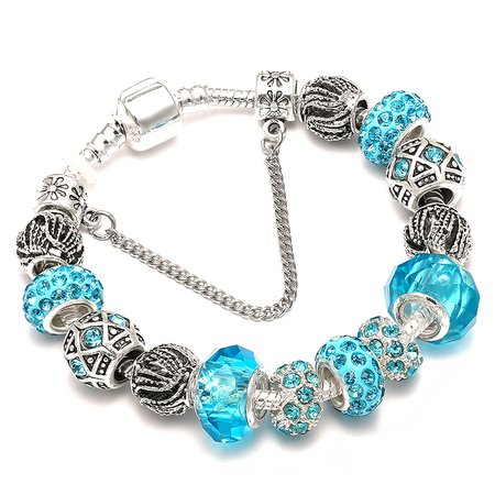 Light Blue Pandora Bracelet