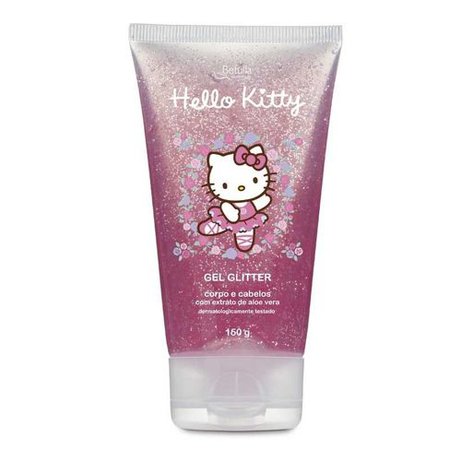 Gel Hello Kitty Glitter Cabelo E Corpo 150g - Lojas Rede